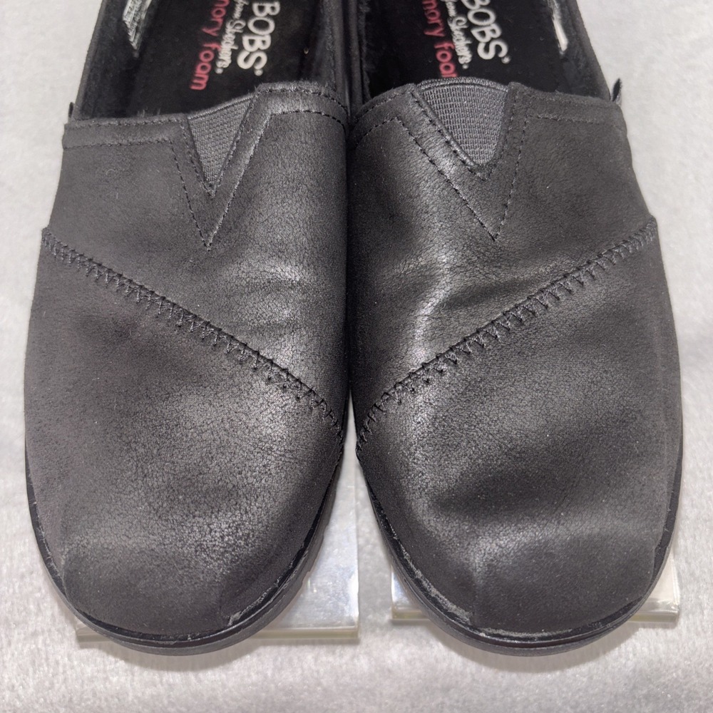 Bobs by Skechers Chill Lugs Urban Spell Women 8.5 Black Slip On Memory Foam EUC - Picture 7 of 16